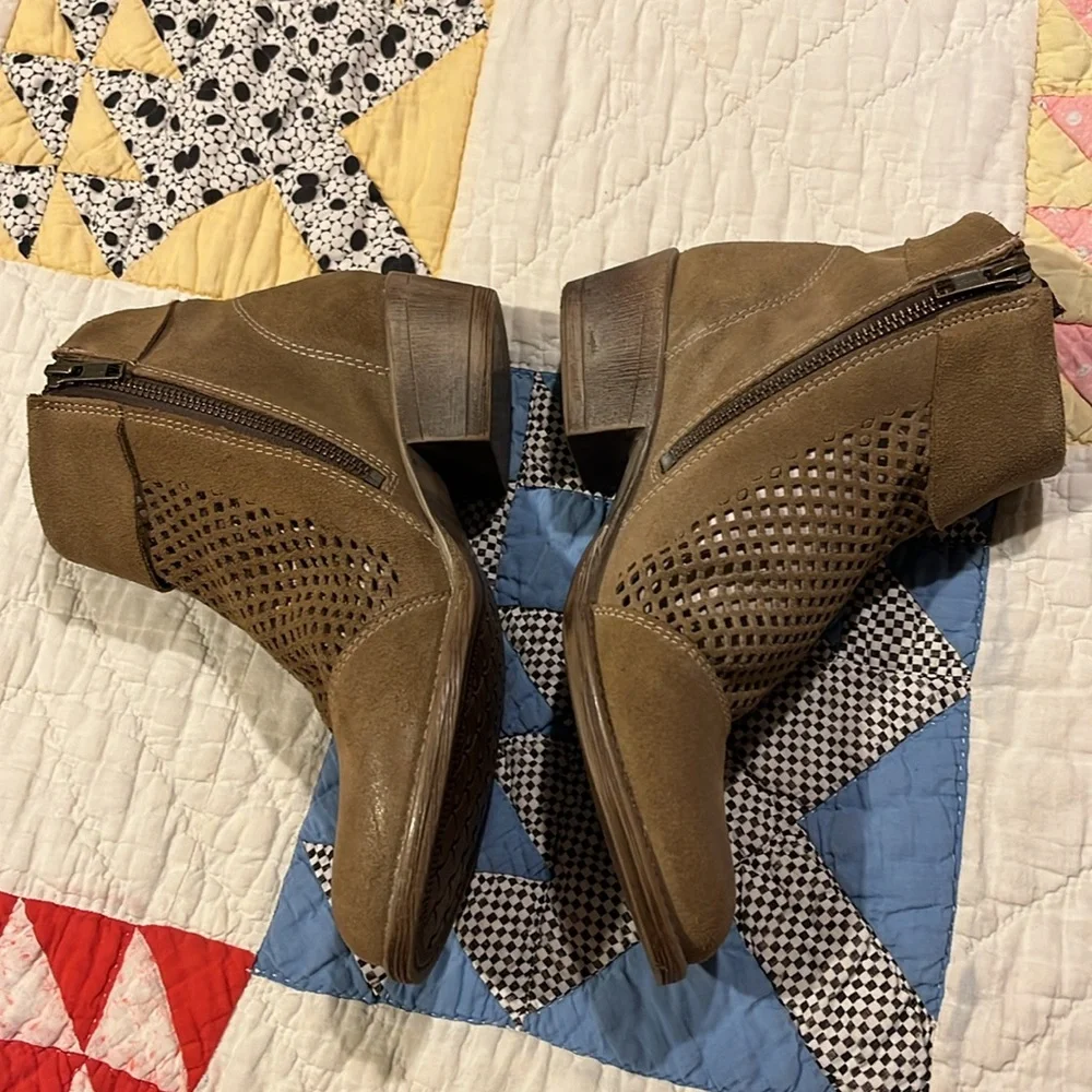 Roan by Bed|Stu Houlton Ankle Boots Perforated Suede Leather - Picture 4 of 11